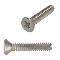 #10-24 X 1" Flat Head, Phillips, Machine Screw, Coarse, Aluminum